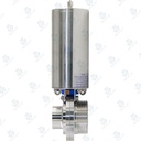 Van bướm vi sinh Đóng mở khí nén ; K3 lò xo tự hồi thường đóng/ thường mở ; Inox 304/VITON ; SMS ; 2.5Inch (OD63.5mm) ; Nối hàn-rắc co ; Sodime