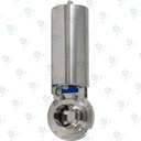 Van bướm vi sinh Đóng mở khí nén ; K3 lò xo tự hồi thường đóng/ thường mở ; Inox 316L/VITON ; SMS ; 2Inch (OD51mm) ; Nối rắc co ; Sodime