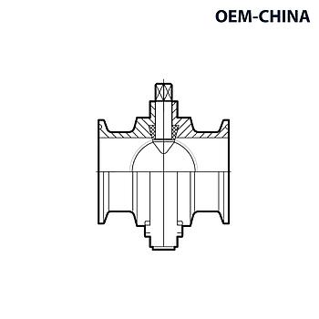 Hygienic Butterfly Valve Body Clamp-Clamp ; DIN11851-2 ; SS316/316L/EPDM ; OEM-China