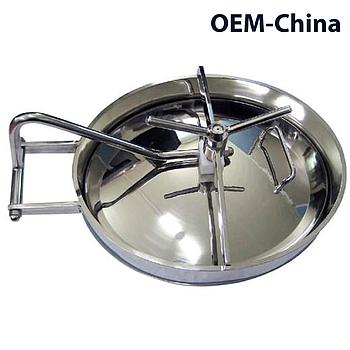Nắp bồn vi sinh ; Nắp bồn Oval ; Inox 316 ron silicone ; Trung Quốc